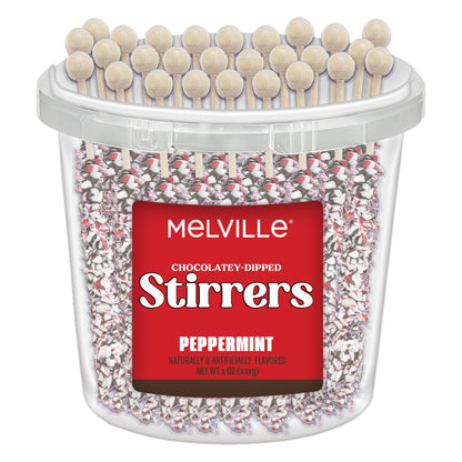 Peppermint Stirrers - Dark Chocolatey Coated