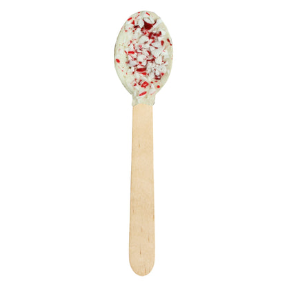 Peppermint White Chocolatey Dipped Spoons