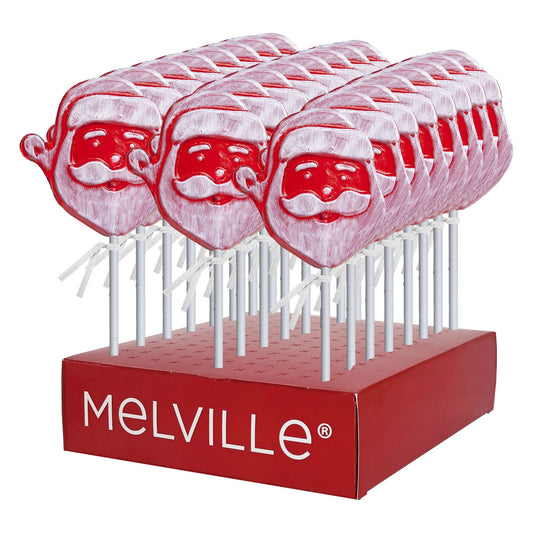 Frosted Santa Face Lollipops (24ct)