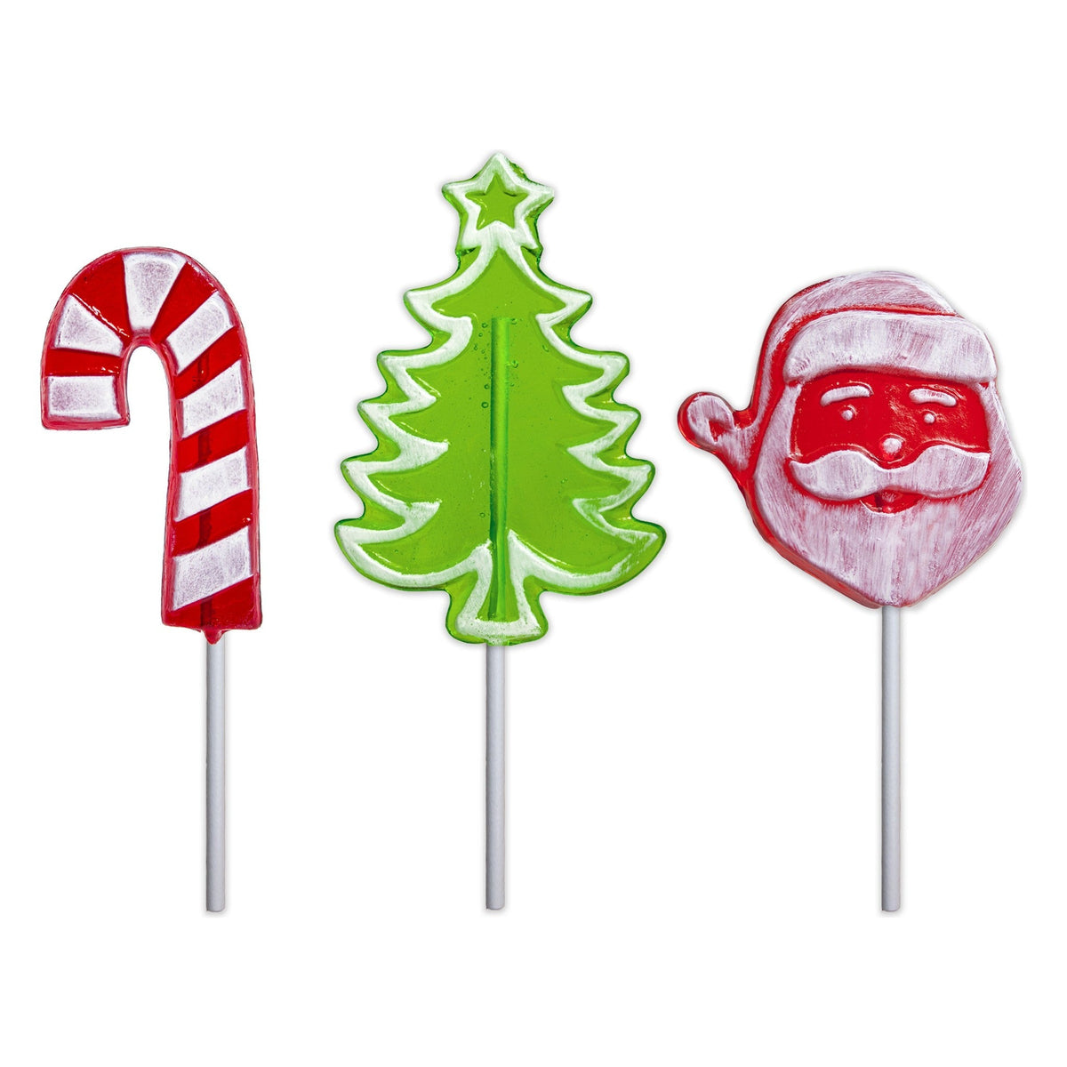 Frosted Holiday Workshop Lollipops - Assorted (24ct)