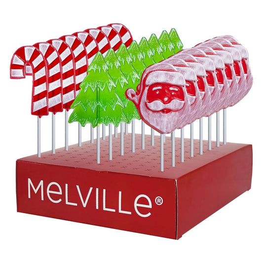 Frosted Holiday Workshop Lollipops - Assorted (24ct)