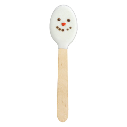 Snowman Face White Chocolatey Spoons (30ct)