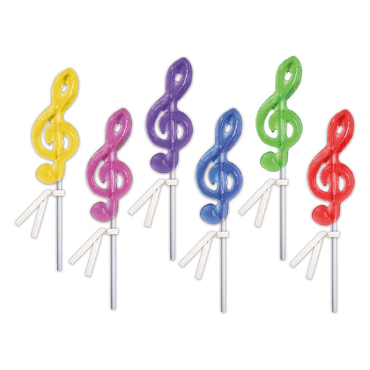 G Clef Music Note Lollipops - Assorted (24ct)