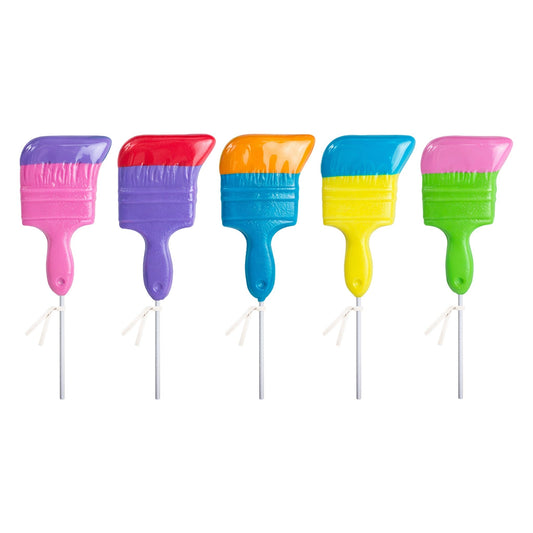 Dipped Paintbrush Lollipops - Assorted (24ct)
