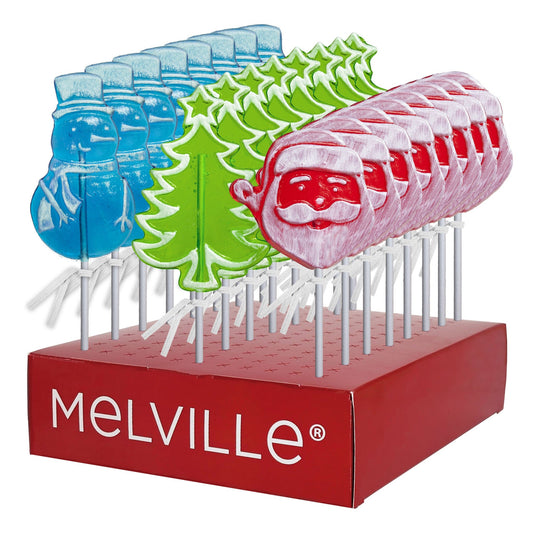 Frosted Holiday Lollipops - Assorted (24ct)
