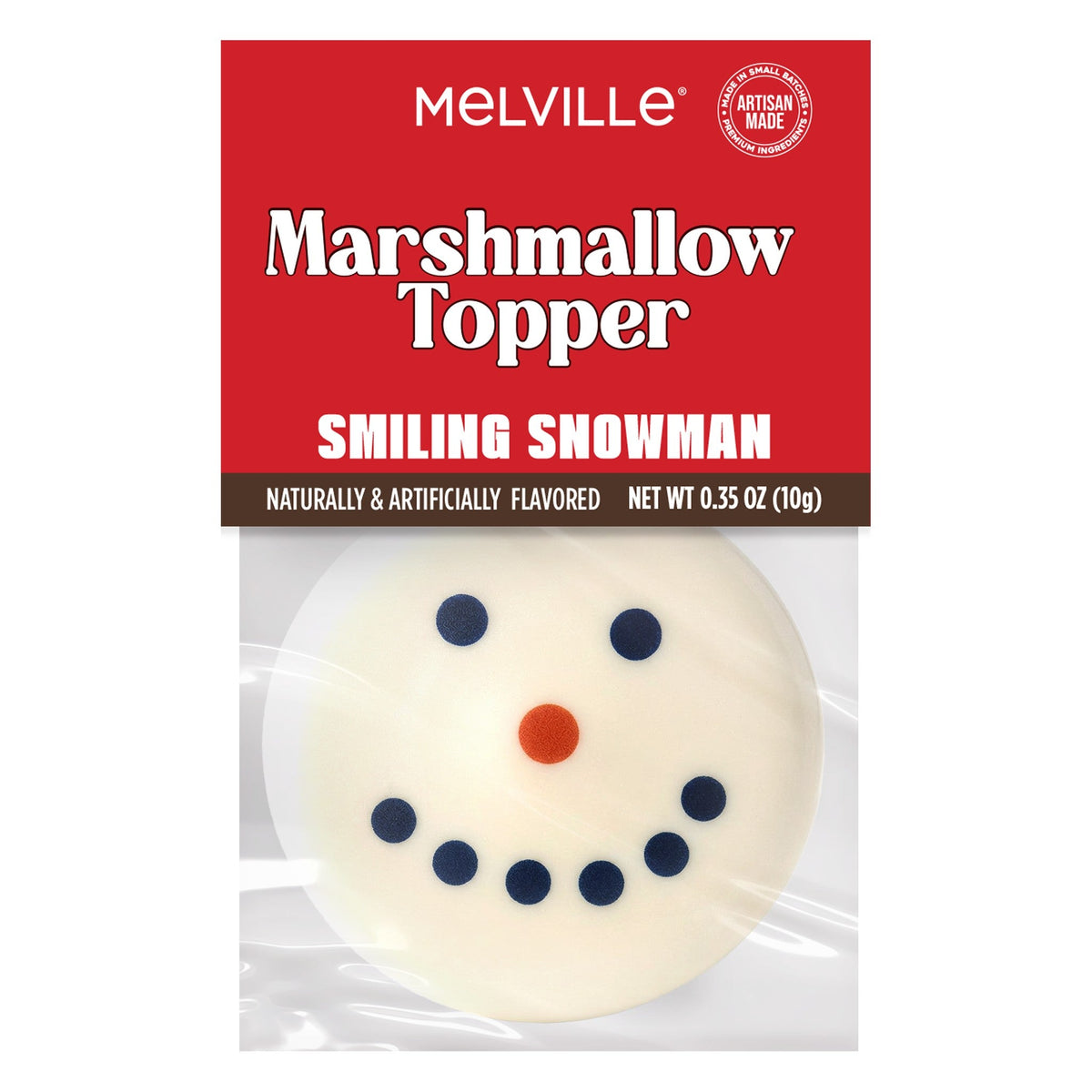 Smiling Snowman Marshmallow Topper