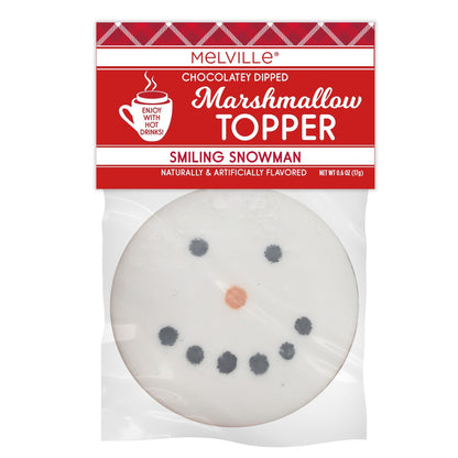 Smiling Snowman Marshmallow Topper