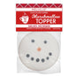 Smiling Snowman Marshmallow Topper