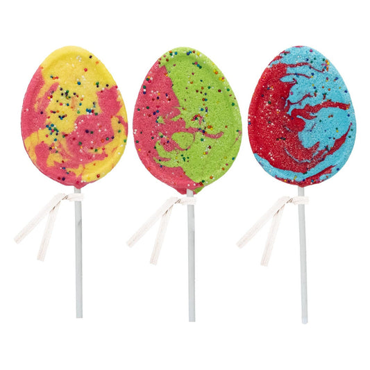 Sour Swirl Egg Lollipops - Assorted (24ct)