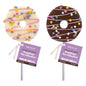 Marshmallow Donut Pops Chocolatey Dipped with Confetti