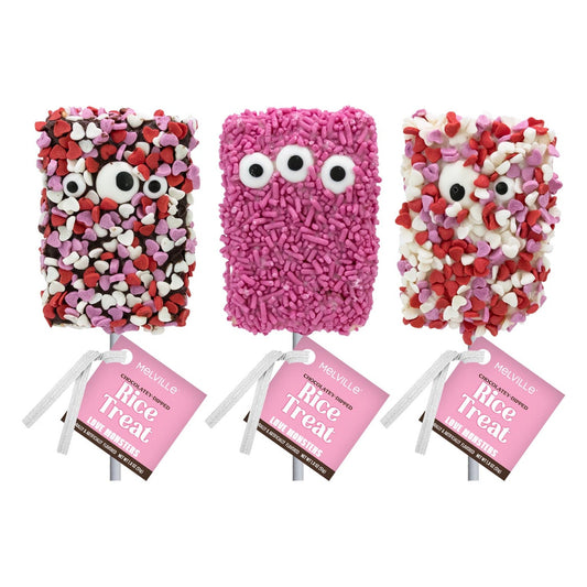 Valentine Monster Sprinkle Rice Treat Pops (18ct)