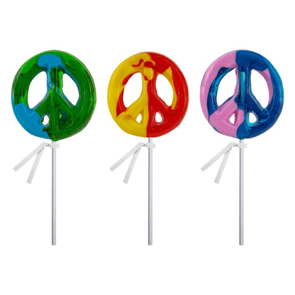 Peace Sign Asst Lollipops
