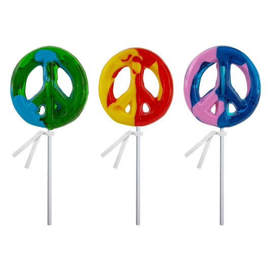 Peace Sign Asst Lollipops