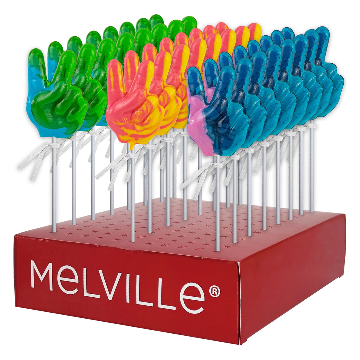 Peace Hand Asst Lollipops