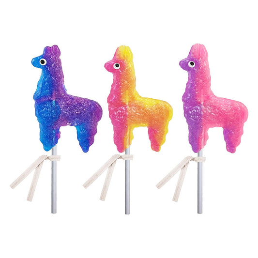 Glitter Llama Lollipops - Assorted (24ct)