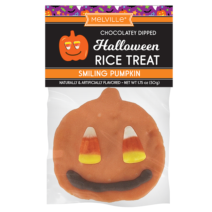 Candy Corn Smiles Pumpkin Rice Treats (15ct)