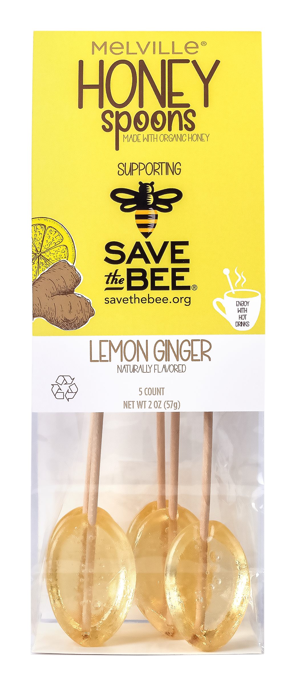 "Save The Bee" Honey Spoons