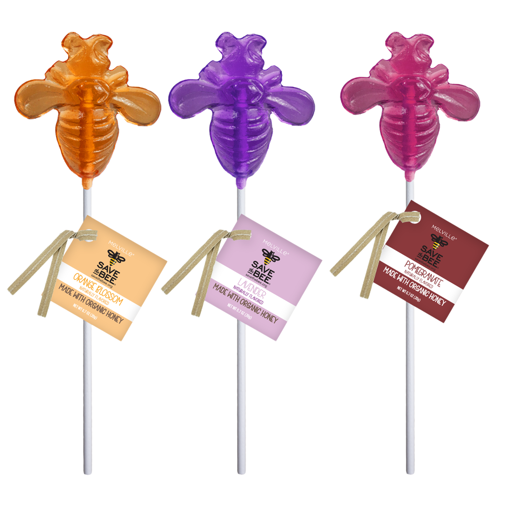 "Save The Bee" Honey Lollipops (12 ct)
