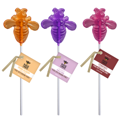"Save The Bee" Honey Lollipops (12 ct)