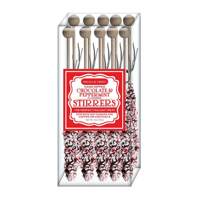 Peppermint Stirrers - Dark Chocolatey Coated