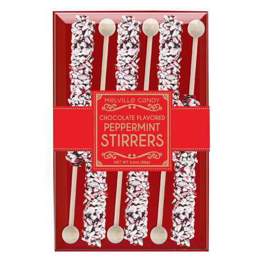 Peppermint Stirrers - Dark Chocolatey Coated