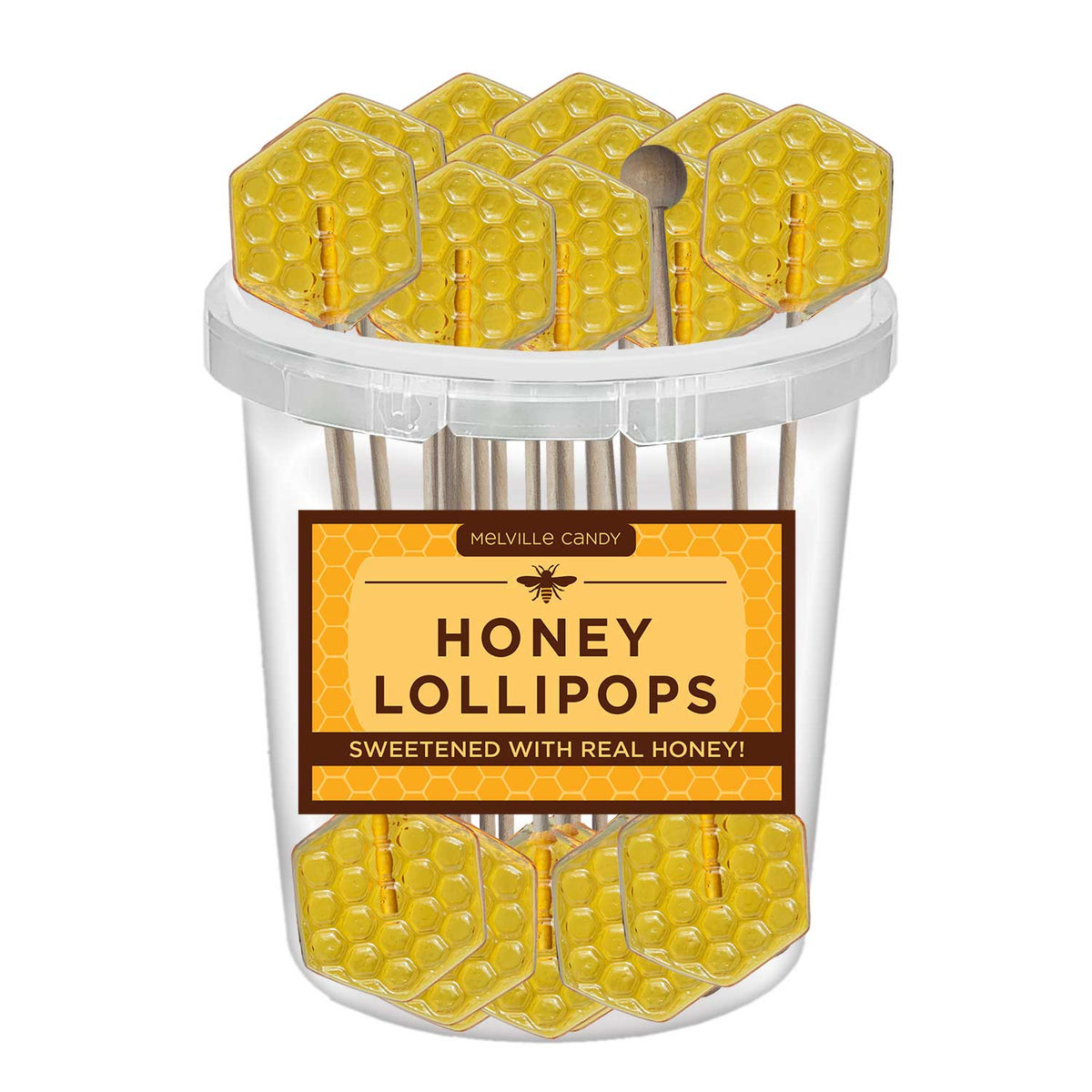 Honeycomb Honey Lollipops