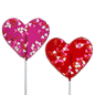 Valentine Confetti Heart Lollipops - Assorted (24ct)