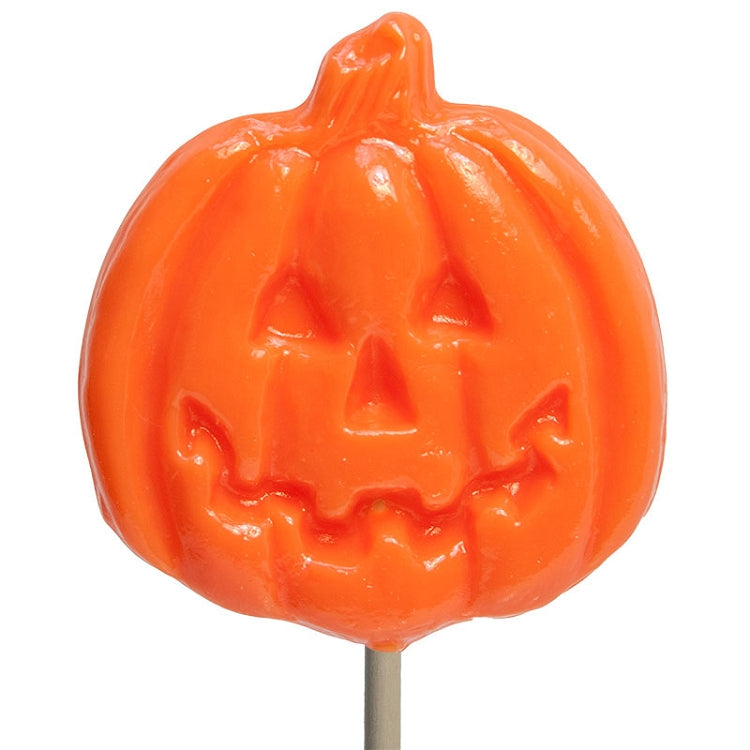Spooky Jack-O'-Lantern Lollipops
