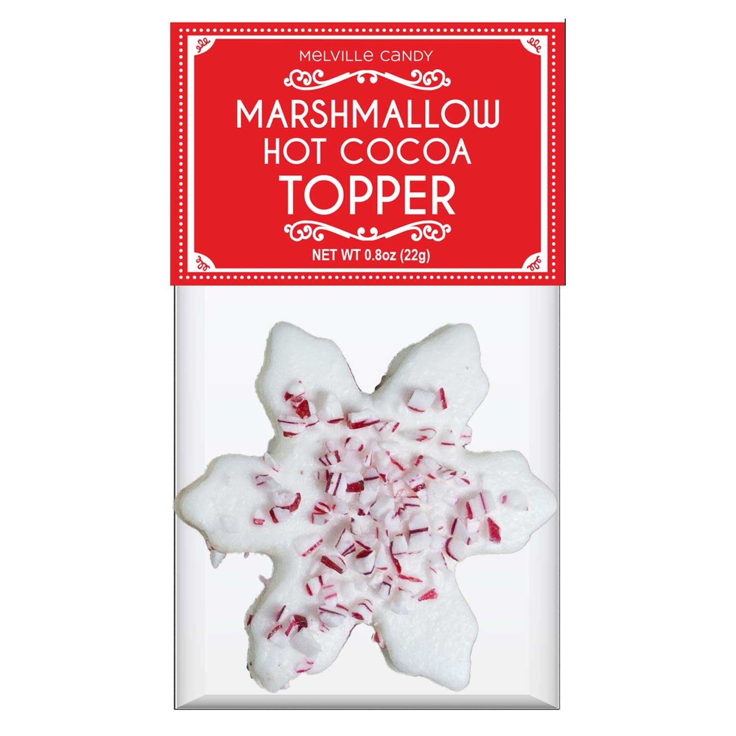 Peppermint Snowflake Marshmallow Toppers