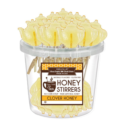 Teapot Clover Honey Stirrers