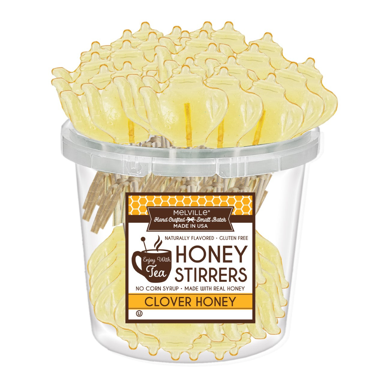 Teapot Clover Honey Stirrers by Melville Candy Company