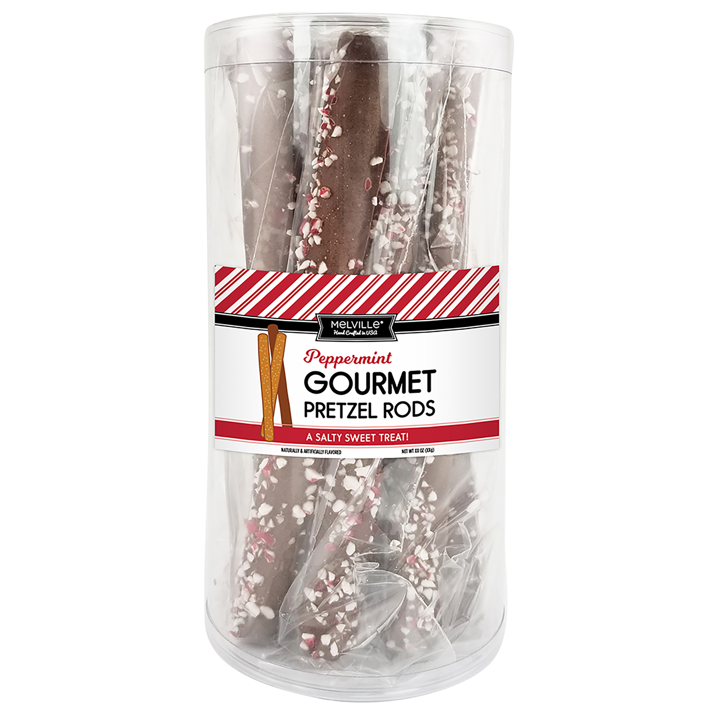 Melville Gourmet Dark Chocolate Peppermint Stirrer – Half Nuts