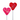 Mini Confetti Heart Lollipops - Red & Pink